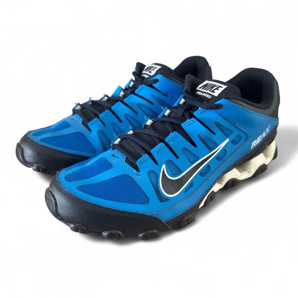 Nike Reax 9 TR 621716-401 Mens 10.5 Blue Black Training Running Shoes Sneakers - Picture 4 of 10